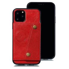 Capa de telefone de couro PU para iPhone 13 12 11 14 Pro Max Plus 12 Mini XS Max XR 7 8 6 6S Plus SE 2020 Capa de carteira com slot para cartão, vermelha, para iphone 13PRO MAX