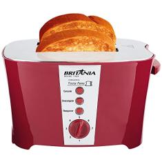 Torradeira, Tosta pane, Vermelho, 110V, Britânia