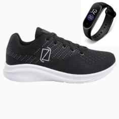 Tênis Masculino Esporte Academia Caminhada Leve Macio Dia a Dia + Relógio-Masculino