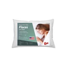 Travesseiro Castor Sleep Flocos Em Látex 40x60x14cm