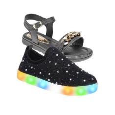 Tenis Infantil e Sandalia Papete - KIT 2 PARES Tam 23 ao 34 - sapatinh