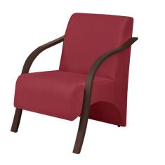 Poltrona Decorativa Bordô Gigante Móveis Tecido Bordô