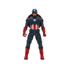 Boneco Capitão América 24 cm - Figura Clássica Marvel - Hasbro, Azul, 