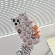 Capa de telefone de silicone macio para iPhone 12 Pro 11 Pro Max X XS XR 7 8 Plus Design Quadrado Gradiente Leopard Dream Shell Capa Padrão, 1, para iPhone X ou XS