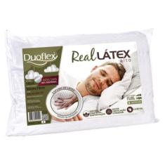 Travesseiro Macio Lavável Real Látex Alto Duoflex