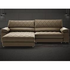 Sofá de Duplo Molejo com Carregador USB, Retrátil e Reclinável Valenci