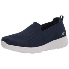 Skechers Tênis feminino Go Walk Joy-Sensational Day, Azul-marinho/branco, 34