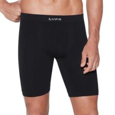 Cueca Lupo Long Leg Micromodal Sem Costura 674-001, Preto, P