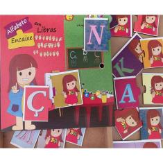 Brinquedo Educativo Alfabeto Encaixe Em Libras Mdf 54 Peças