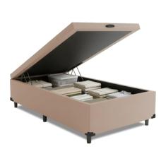 Cama Box com Baú 0,96m com 41cm de Altura Prince (Bege)