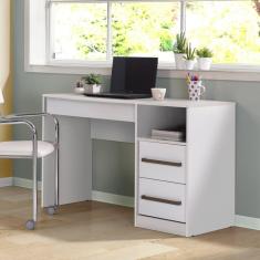 Escrivaninha 3 Gavetas Harpia CabeCasa MadeiraMadeira Branco