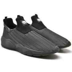 Tênis Urbano Caminhada Confortável 3d All Black 15005-Unissex