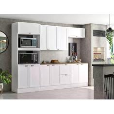 Cozinha Completo 11 Portas 2 Gavetas 2 Nichos para Forno Unna Poliman Móveis
