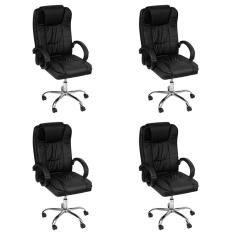 Kit 4 Cadeiras de Escritório Giratória Monaco Presidente