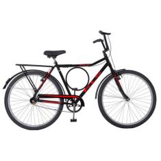 Bicicleta Aro 26 Kls Super Freio V-Brake, Preto, Vermelho
