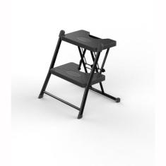 Escada Alcance com 02 Degraus Estrutura Preta - Anodilar