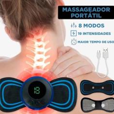 Mini Massageador Pescoço Coluna Pernas Abdome Relaxa Visto - Home Good
