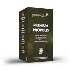 Puravida Vitaminas Extrato Própolis Verde 60 Cápsulas