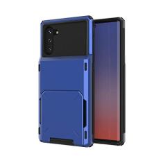 SORAKA Capa para Samsung Galaxy Note10 Plus com porta-cartões Capa para carteira Samsung Galaxy Note10 Plus 5G Capa PC TPU 2 em 1 de camada dupla Capa à prova de choque com capacidade para 5 cartões