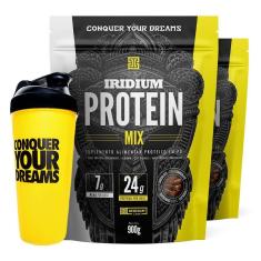 Kit 2x Iridium Protein Mix 900g + Coqueteleira - Iridium Labs-Unissex