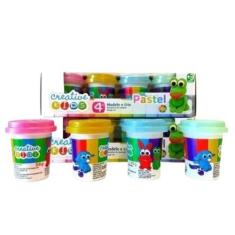 Kit Massinha De Modelar Criative Kids 4 Potes Com 56g Cada - Creative 