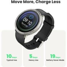 Smartwatch Amazfit Active 2 Premium Tela 1.32 AMOLED Spo2 Bateria 240h Inox