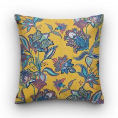 Capa de almofada VivaIN estampa floral azul semi impermeável