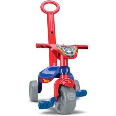 Triciclo Infantil Motoquinha Herois Super Teia Samba Toys
