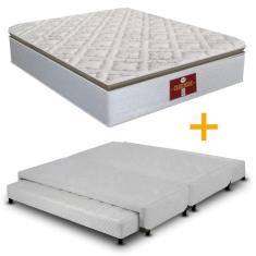 Cama box com Bicama com Colchão Cashmere - 193x203