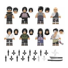 Bonecos Blocos De Montar Naruto Sasuke Itachi Neji Hinata