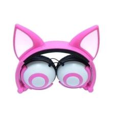 Headphone Orelhas De Gato Com Led Hf C30 - Exbom