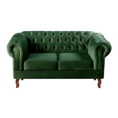 Sofá Dom Pedro 2 Lugares Namoradeira Chesterfield Clássico Vintage - B