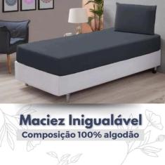 Lençol de Malha Casal King Venesa, chumbo