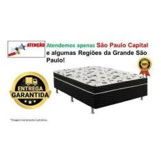 Cama Box Conjugada Ortopedica Casal D26 Supreme138x188x 52cm Preto - F