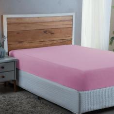 Lençol Queen Size 01 Peça com Elástico Cama Box Percal 300 Fios Algodã