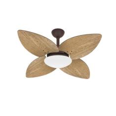 Ventilador Teto Winds Marrom 4 Pás Freijó Sala Ventax 220V, 220V
