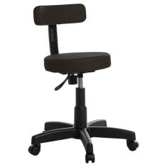 Cadeira Mocho Estética Odontologia Tatuador Marrom Café RCE - Goldflex