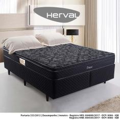 Cama Box Édez Queen Troya, 59x158x198 cm, Molas Bonnel
