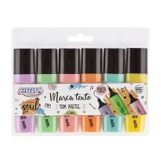 Marca Texto Tom Pastel 6 Cores Brw