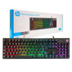 Teclado Gamer Hp K500F, Usb, Membrana, Led Rgb, Abnt2, Preto