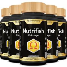 5X Poliomega Vitamina A D C E K B1 B2 B3 B6 B12 Ferro Zinco - HF Suple