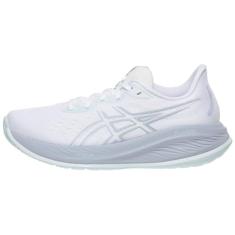 ASICS Tênis de corrida feminino Gel-Cumulus 26, Branco/Cinza frio, 41