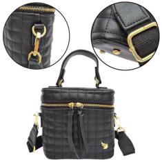 Bolsa feminina mao e transversal original gf - Golden Fenix, Preto