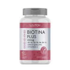 Biotina Plus - (45mcg) - 60 Cápsulas - Lauton Nutrition - 1 Pote