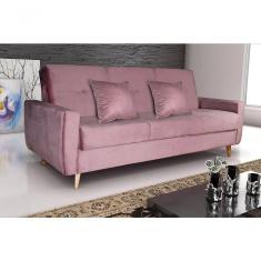 Sofá Cama Casal Reclinável Com Baú Pamela - Turkey Rose