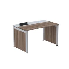 Escrivaninha para Escritório 140x79,2cm Pscpp140 Walnut/cinza