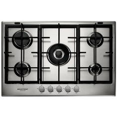 Cooktop a Gas Brastemp Gourmand 5 Queimadores Inox 75Cm 220V BDK75DRBNA