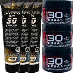 Kit 3 Gel 30 Ervas Power 300g + 3 Super Gel 30 Ervas 150g - Bio Instin