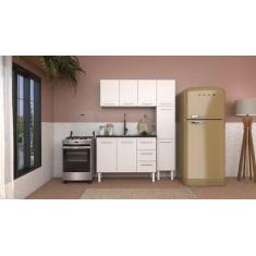 Armario Cozinha Completo Para Pia 1,20metros Aço - Venus Cozimax, Bran