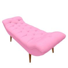 Recamier Sofá Calçadeira Estofado Decorativo Sala Quarto Consultório 1